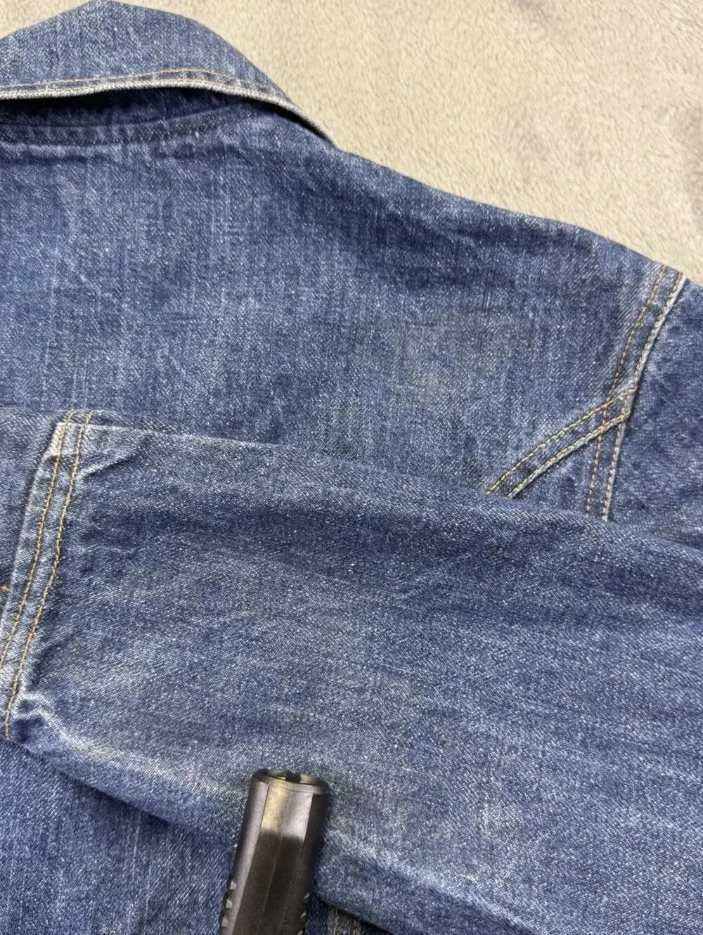 Vintage 80’s Levi’s Orange Tab Denim Jacket Reworked
